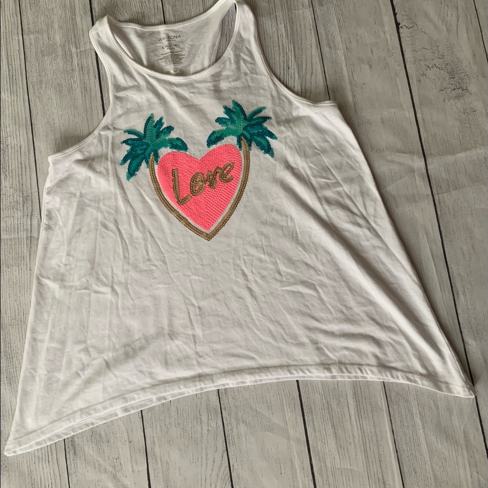 14/16 Girls Palm Tank Top
